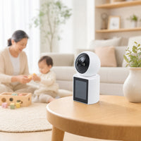 Communication System with Indoor Monitor High Resolution Tabletop Monitor with Camera Visual Communication System Camera