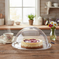 Transparent Hinged Lid Pastry Cover Particle-Resistant Buffet Display Cover Buffet Food Protector High Visual Openness Catering
