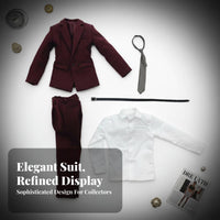 1/6 Scale Suit Set Lifelike Appearance 1/6 Scale Male Suit Authentic Design