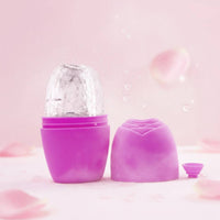 Cooling Ice Face Roller Easy to Use Facial Ice Roller Custom Fillable Formula for Home Spa, Before Makeup