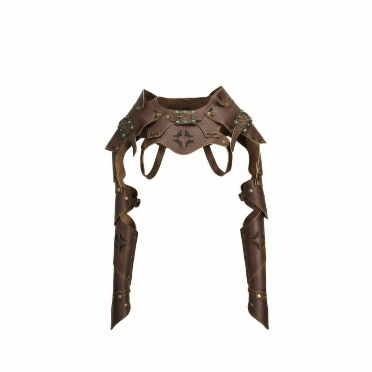 Shoulder Battle Gear with Arm Guards Steampunk Arm Guards Costume Bracer for Stage Performance
