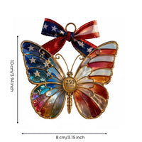 Hummingbird Ornament Lightweight Patriotic Bird Ornament Crystal-Like Clarity