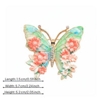 Vintage Design Flutterby Accessory Brooch Elegant Floral Flutterby Accessory