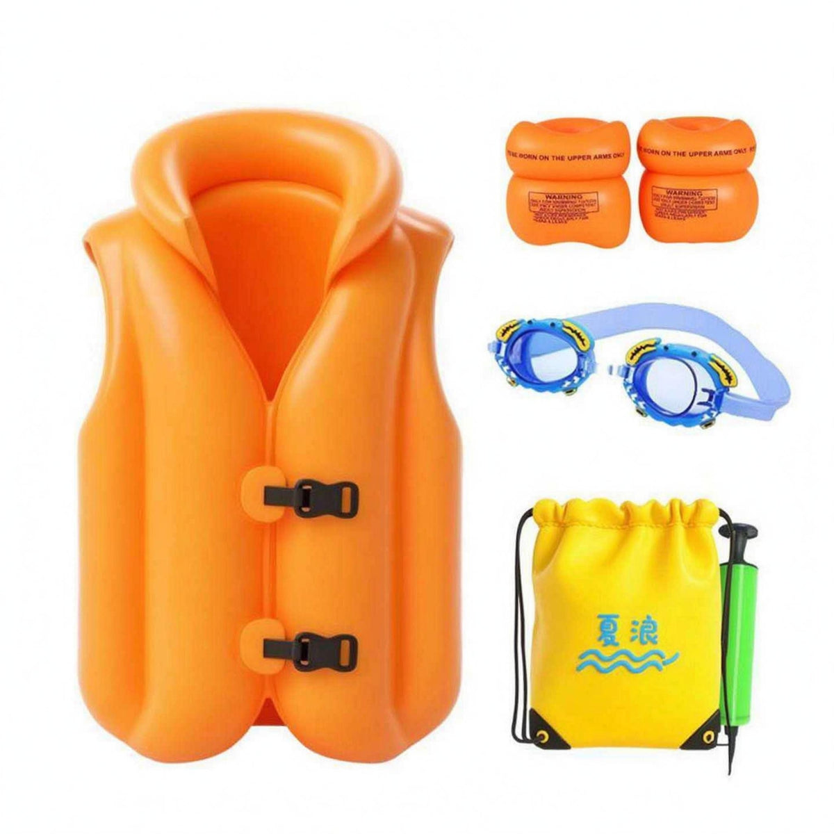 Child Flotation Vest Thickened Training Swim Vest High Collar for Children