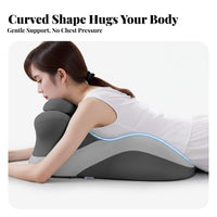 Multifunctional Face down Reading Pillow Breathable Textile Face down Pillow Washable Cover for Lounging, Bed