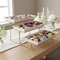 3-Tier Fruit Stand Space-Saving Fruit Tray Rack Easy to Assemble
