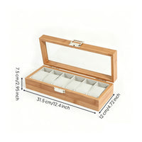 Watch Box with Glass Lid Clear Watch Box with Window Safeguarding for Collectors