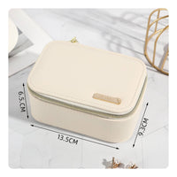 PU Leather Jewelry Box Portable Jewelry Organizer Case Large Capacity Personal Item Storage for Women, Drawer