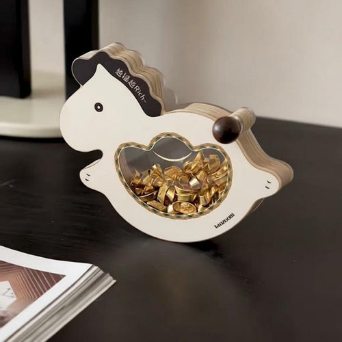 Desktop Rocking Horse Ornament Wealth-Attracting Wobble Horse Decoration