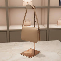 Stainless Steel Handbag Rack Modern Design Stainless Steel Purse Rack Countertop Purse Display Stable Base Countertop Bag Stand