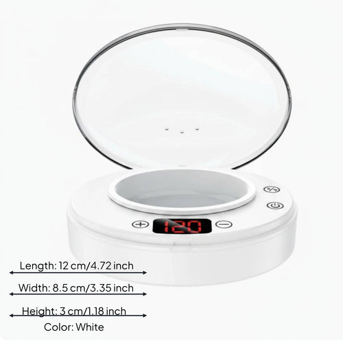 Electric Depilatory Heater Compact Portable Depilatory Heater Flip-up Lid