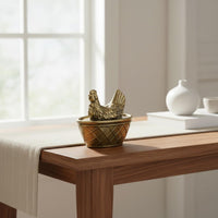Antique Style Jewelry Box Multi-Functional Hen Trinket Box Creative Design House Decoration for Shelf