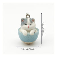 Cat Pendant Necklace Cute Kitten Pendant Necklace Whimsical for Women, Girls