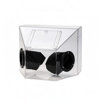 Acrylic Dust Box Glove Ports Dustproof Enclosure Transparent