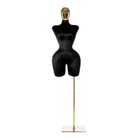 Female Torso Mannequin Thin Body Dress Form with Stand Floor-Standing