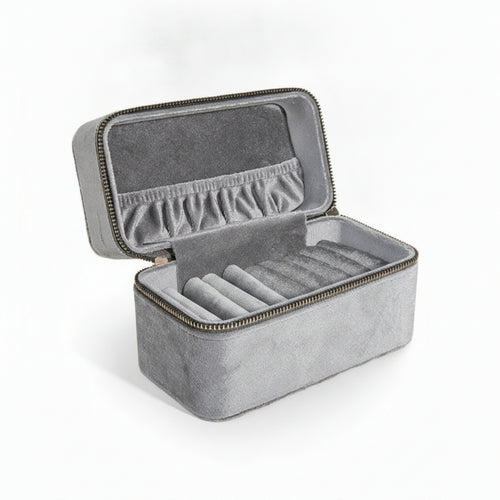 Bracelet Storage Box with Zipper Zippered Bangle Case Secure for Collectors