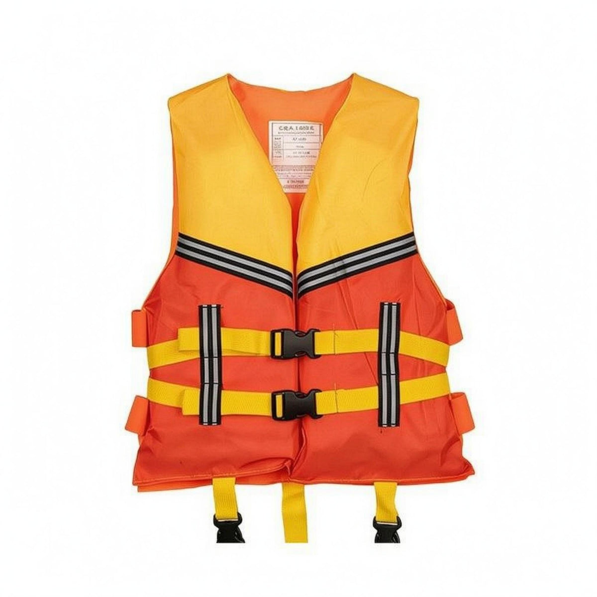 Children's Life Vest Orange and Yellow Child Reflective Vest Secure Fit