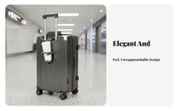 Combination Lock Hardshell Suitcase Lightweight Ribbed Hardshell Pressure Resistant Shell Trolley Case Quiet Wheels for Students, Travelers, Airports, Vacation, Boarding, Short Getaway Trip