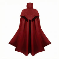 Medieval Gothic-Inspired Cape Draped Gothic-Inspired Cape Pointed Front