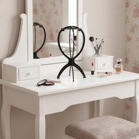 Plastic Hairpiece Stand Stable Dome Top Hat Holder Weighted Base for Salon