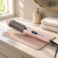 Curling Straightening Brush Digital Display Electric Hot Comb 360 Degree