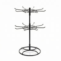 Rotating Jewelry Holder Black Iron Bracelet Holder Hooked Arms