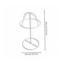 Metal Hat Display Stand Vertical Support Iron Hat Stand Freestanding
