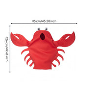 Full Body Crustacean Costume Oversized Claws Novelty Outfit Lightweight