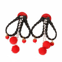 DIY Chinese Fan Applique Creative Design Hair Accessory Craft Material for Artisan S, Parents, Crafting, School Activities, Home