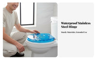Thickened Design Resin Toilet Seat Solid Construction Universal Toilet Seat Easy to Clean Crack Resistant for Homeowners, Families, Adults, Home, Hotel, Restaurant