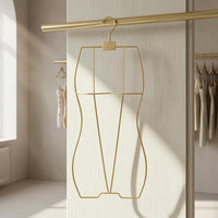 Metal Swimsuit Hanger Vertical Support Body-Shaped Wire Hanger Commercial Use Clothing Display