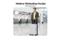 Hardside Roller Bag Long-Lasting Luggage Reinforced Corners for Men, Students