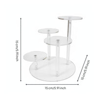 Multi-Tier Display Stand Space Saving Acrylic Display Riser Long-Lasting