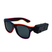 LED Light up Glasses Battery Powered Neon Wire Sunglasses Wireless for Festivals