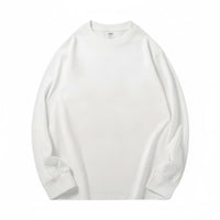 Heavyweight Long Sleeve Tee, Plain, Round Neck, Youth, Relaxed