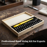 Band Sizer Tool Set Long-Lasting Construction Band Finger Sizing Rod and Gauge Kit Finger Size Measuring Tool Easy to Use
