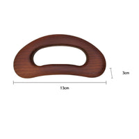 Carbonized Wood Massage Board Full Body Use Gua Sha Portable for Spa