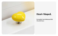 Heart-Shaped Flush Presser Universal Fit Heart-Shaped Flush aid for Restroom