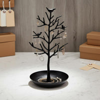 Jewelry Tree Stand Multi-Purpose Jewelry Display Tray Space-Saving