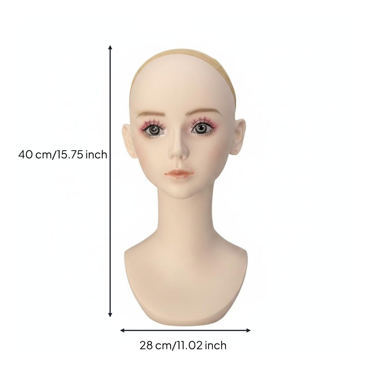 Cosplay Hairpiece Head Easy to Clean Hairpiece Display Head Multi-Use
