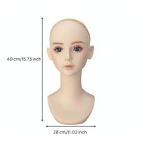 Cosplay Hairpiece Head Easy to Clean Hairpiece Display Head Multi-Use