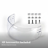Shock Resistant Hockey Helmet Visor High-Clarity Hockey Visor Anti-Scratch for Floorball