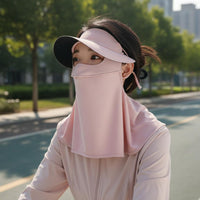 Protection Facekini Breathable Face Cover Sunblock 50+ Sun Visor with Neck Cover for Biking, Summer