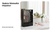 Makeup Box with Drawers particleresistant Cosmetic Holder particleresistant Lid for Desk, Women
