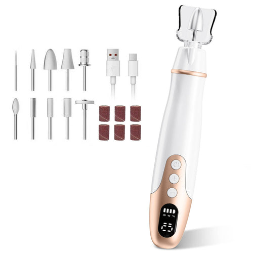 Nail Pen Handheld Nail with Bits Rechargeable for Travel, Beginners