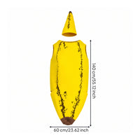 Banana Costume Loose Pull-on Banana Costume Spot-Clean Clean for Children