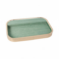 Rectangular Jewelry Tray Shallow Accessory Organizer Rounded Corners