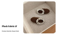 Soft Crystal Hair Fastener Elegant Design Crystal Duckbill Fastener Sparkling Jeweled Hairpin Elegant Gift Korean Design