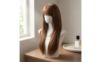 Adjustable Straps Heat-Resistant Hairpiece Inner Cap Synthetic Hairpiece Natural-Looking Beauty Accessory Soft Texture