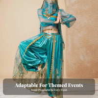 Indian Cinema-Inspired Dance Outfit Sparkling Feature S Indian Princess Costume